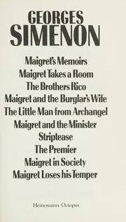 Maigret and the Burglar's Wife