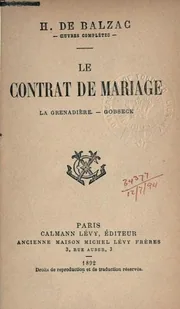 Le Contrat de mariage