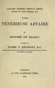 Une ténébreuse affaire