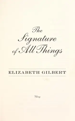The Signature of All Things